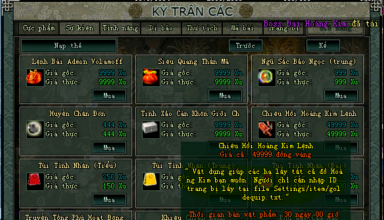 lệnh bài trang bị hoàng kim môn phái